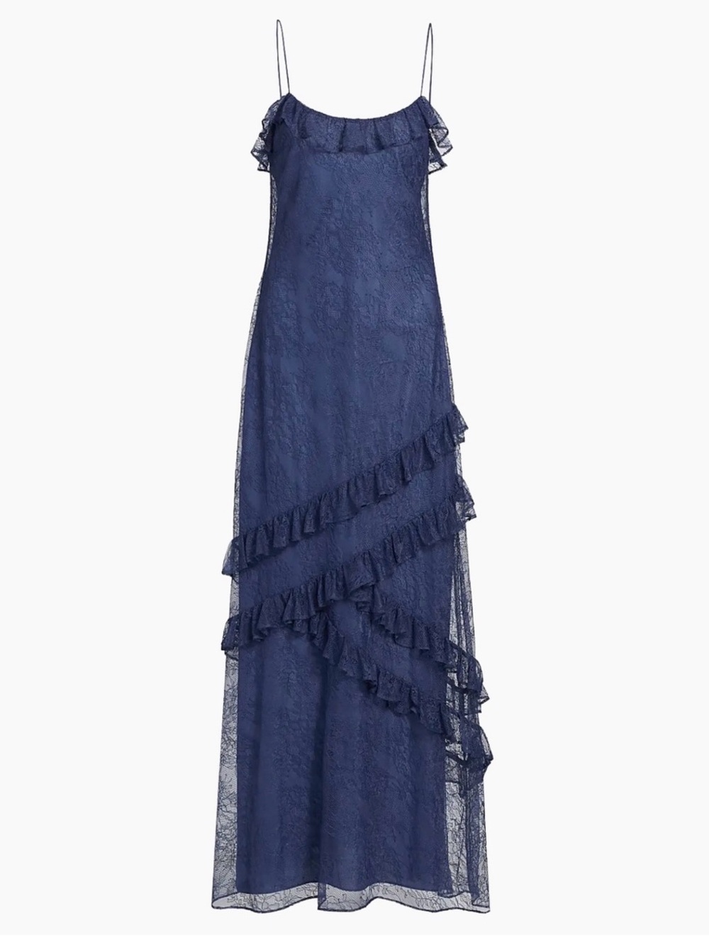 Cami NYC Lace Ruffle Maxi Dress - NWT